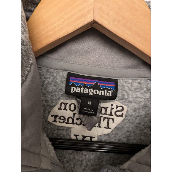 Patagonia Better Sweater Quarter Zip Fleece Pullover Sweater Size Medium Gray - Picture 3 of 6